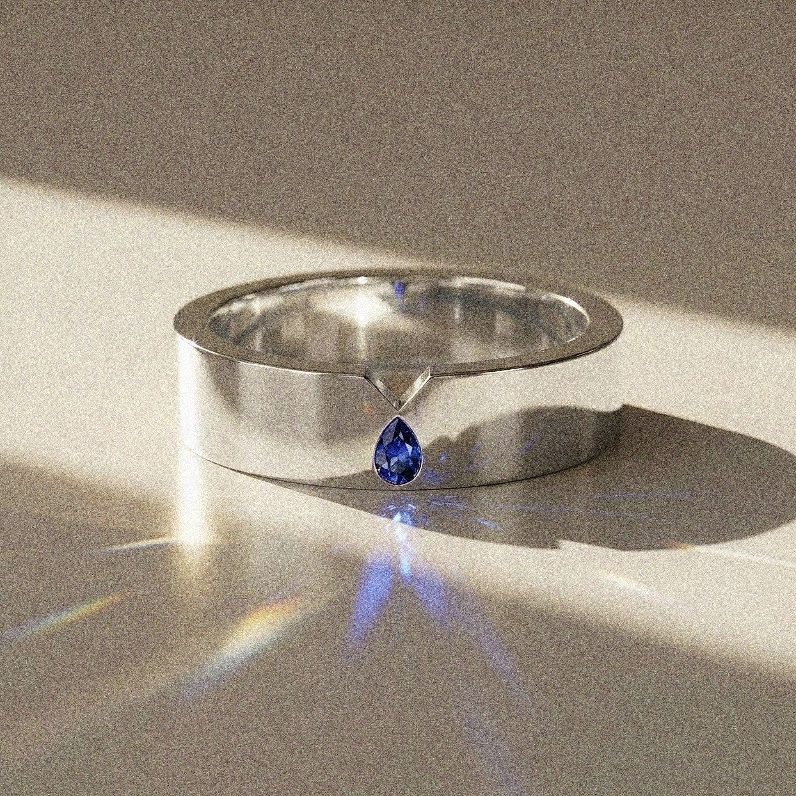 Alliance mixte Torres diamant naturel poire