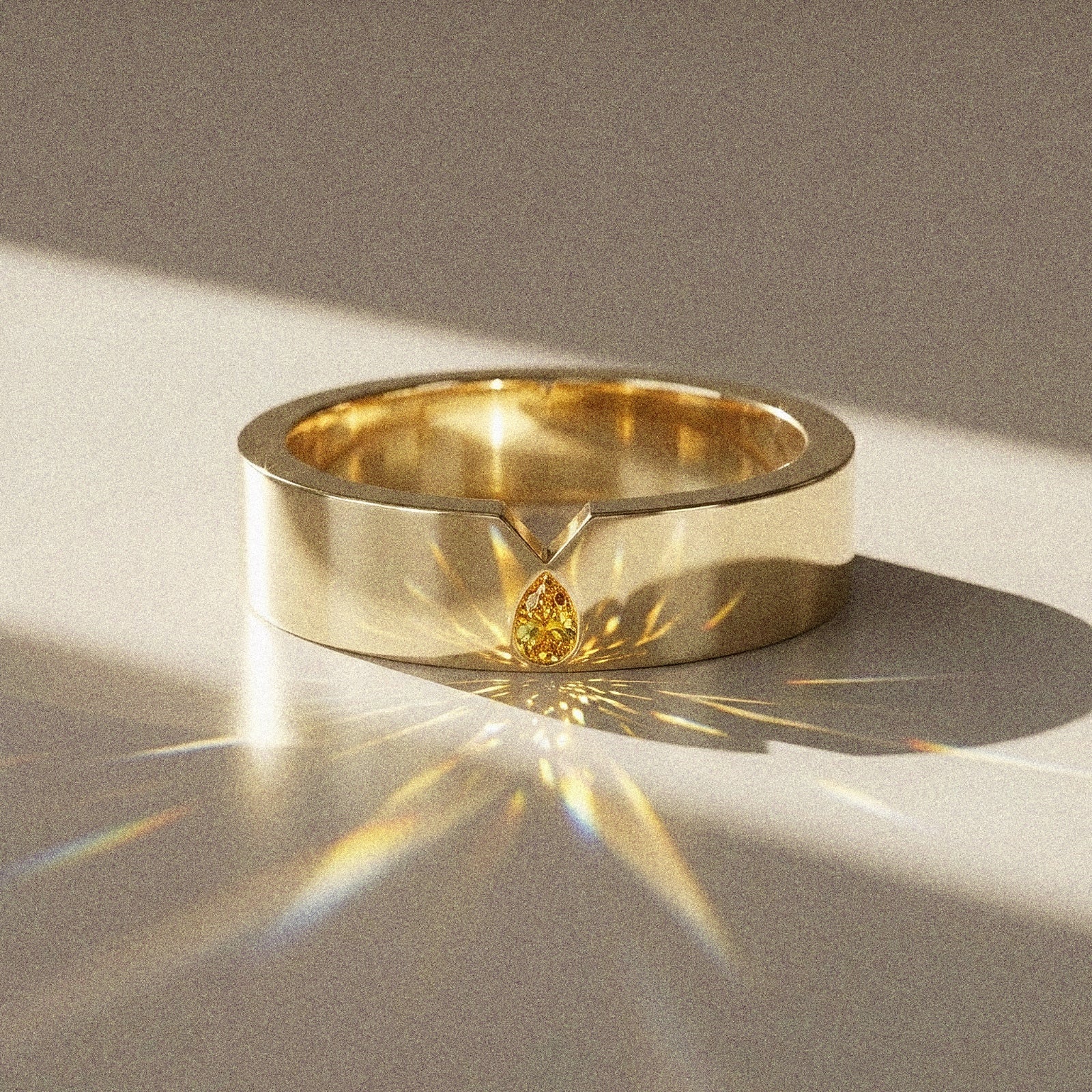 Alliance mixte Torres diamant naturel poire