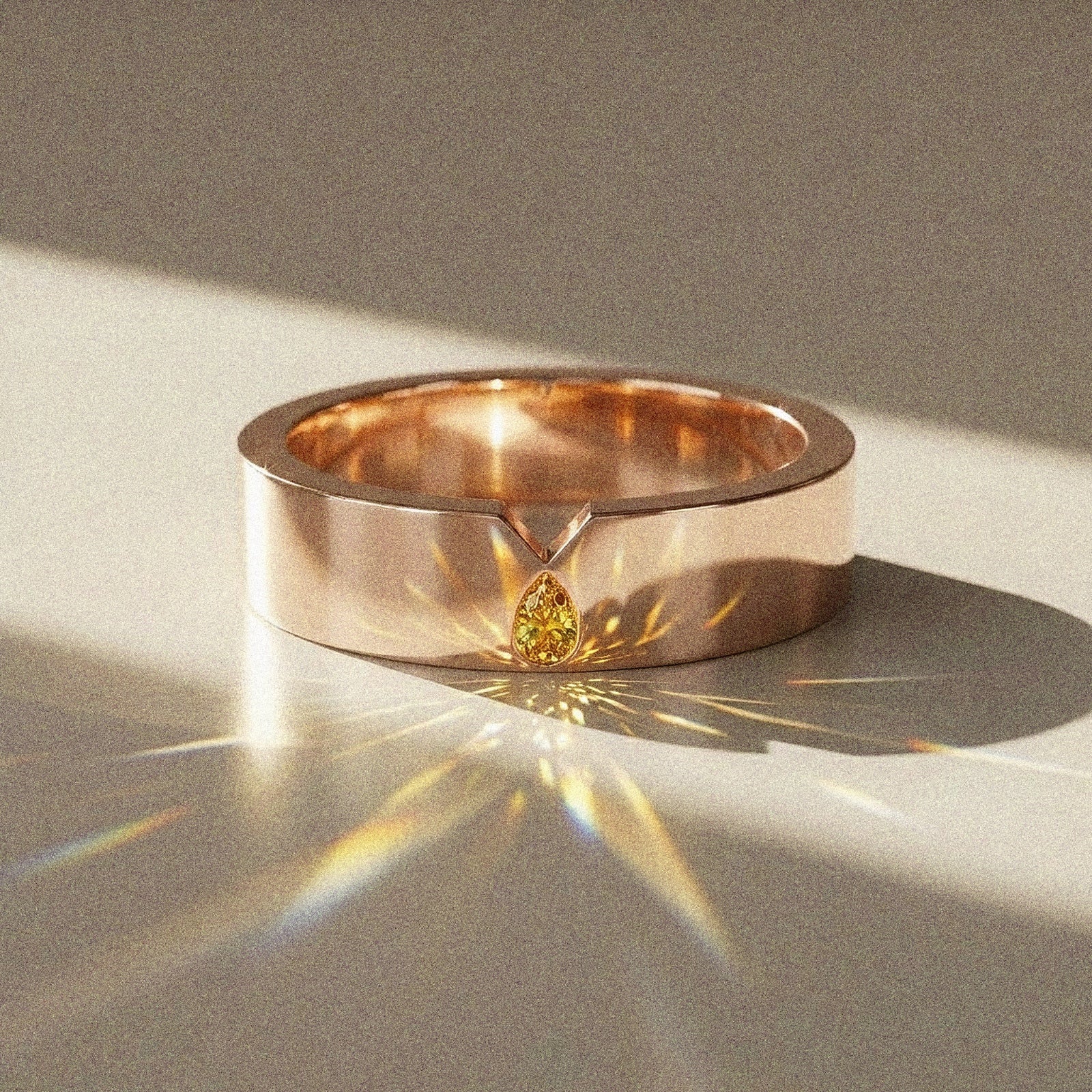 Alliance mixte Torres diamant naturel poire